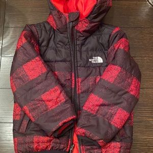 Toddler boy reversible north face coat